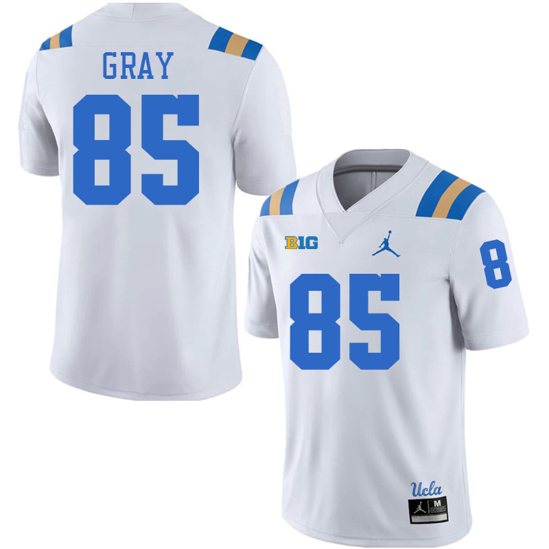 UCLA Bruins #85 Grant Gray Big 10 Conference College Football Jerseys Stitched Sale-White